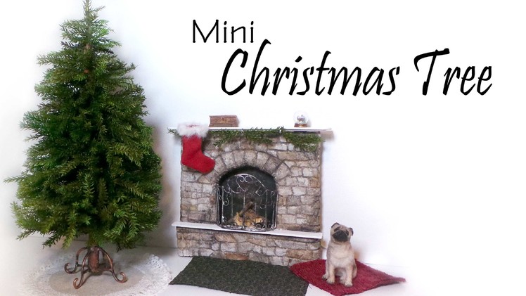 Miniature Christmas Tree Tutorial (+Stand & Skirt) - Dolls.Dollhouse