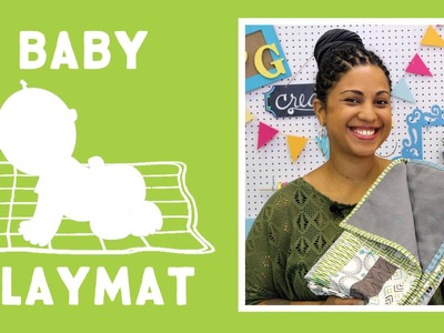 Modern Baby Playmat with Denim Backing: Easy Sewing Tutorial with Vanessa of Crafty Gemini Creates