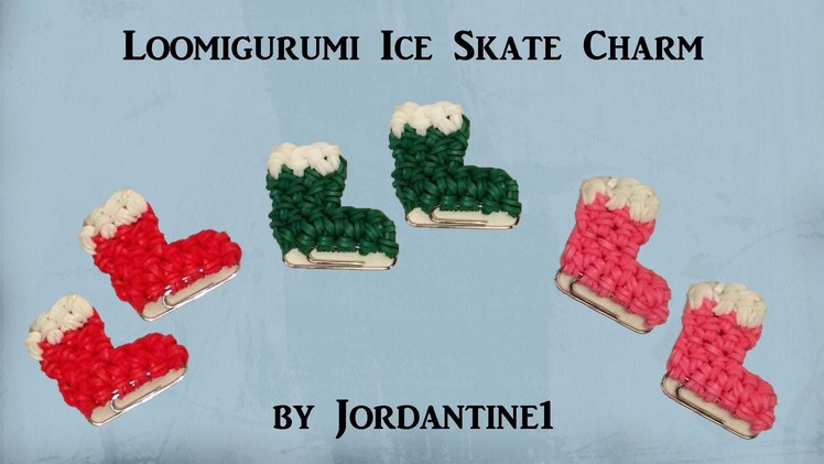 New Loomigurumi Ice Skate - Winter. Christmas. Holiday - Rainbow Loom - Rubber Band Crochet - Easy