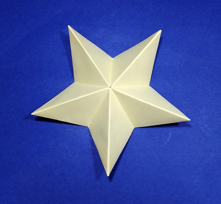 Origami Christmas Star. Easy paper star.