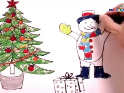 PAINTING FOR KIDS - CHRISTMAS TREE