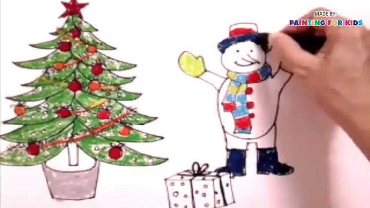 PAINTING FOR KIDS - CHRISTMAS TREE