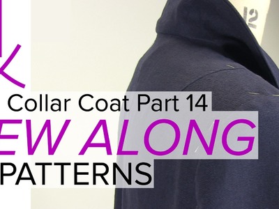 Sewing a Coat, A Sew Along. Part 14, Trim Sleeves Seams & Position Shoulder Pads