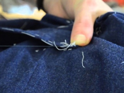 The Making of a Coat #22   Sewing on Patch Pockets