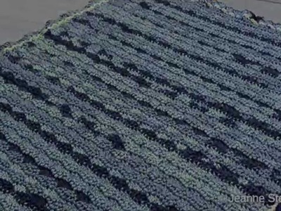 Crochet Blue Waves Afghan Tutorial