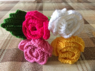 Crochet rose flower made easy by Lin