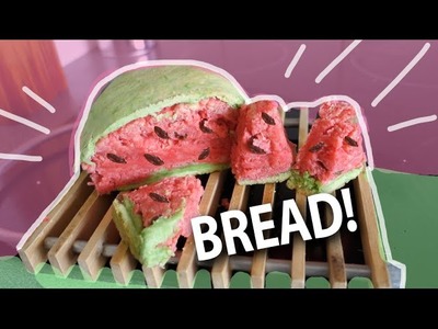DIY Bake Watermelon Bread - Easy No Yeast Recipe!
