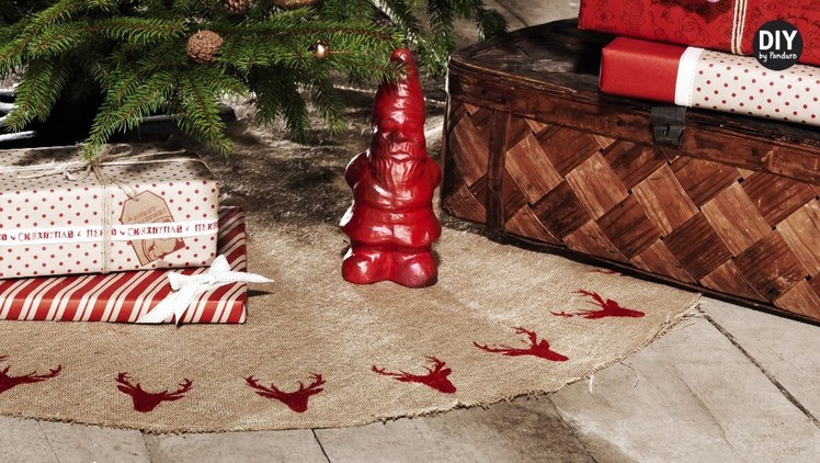 DIY by Panduro Rustic Christmas tree mat