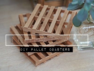 DIY miniature pallet coaster