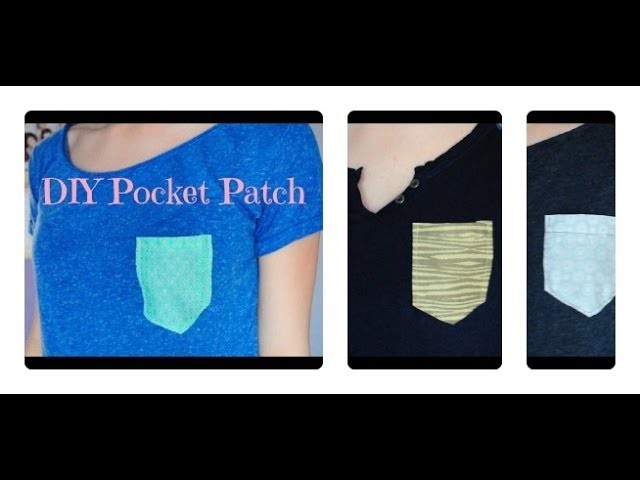 DIY Pocket Patch (sewing and no sew method!)