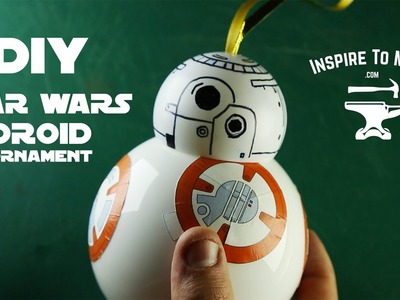 DIY Star Wars bb-8 droid Christmas Ornament