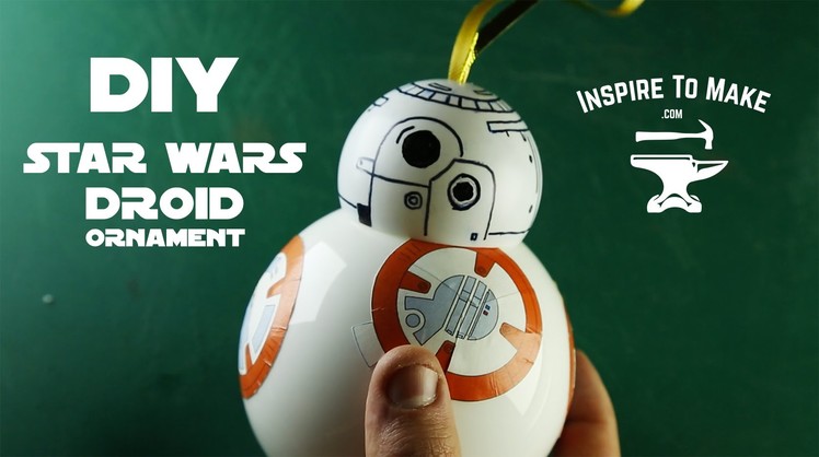 DIY Star Wars bb-8 droid Christmas Ornament