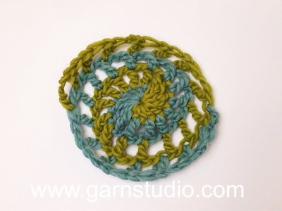 DROPS Crochet Tutorial -  Beginning and first 3 rounds in DROPS 165-40