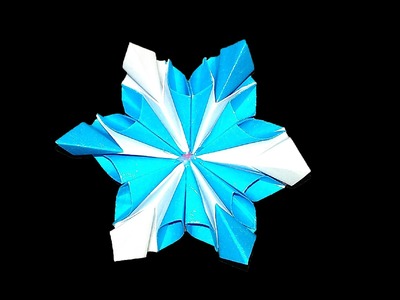 Easy Origami flower. Christmas envelope decor. Designed by Sonsyadlo Zoryana. Origami snowflake