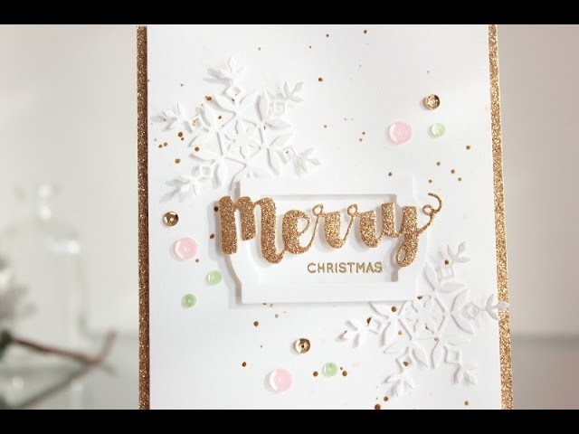 Glitter Christmas card