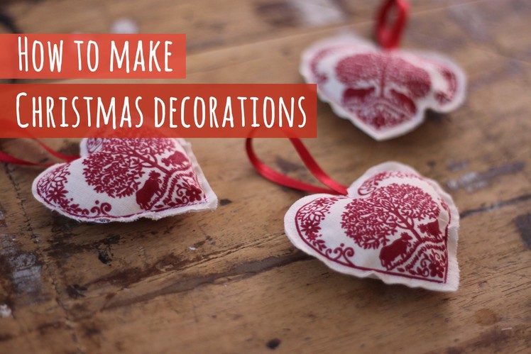 How to make fabric Christmas decorations