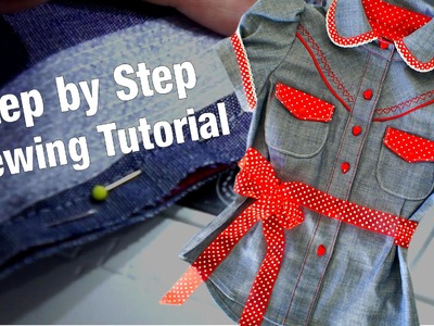 How to sew a Blouse - (Western Style) Step by Step Sewing Instructions