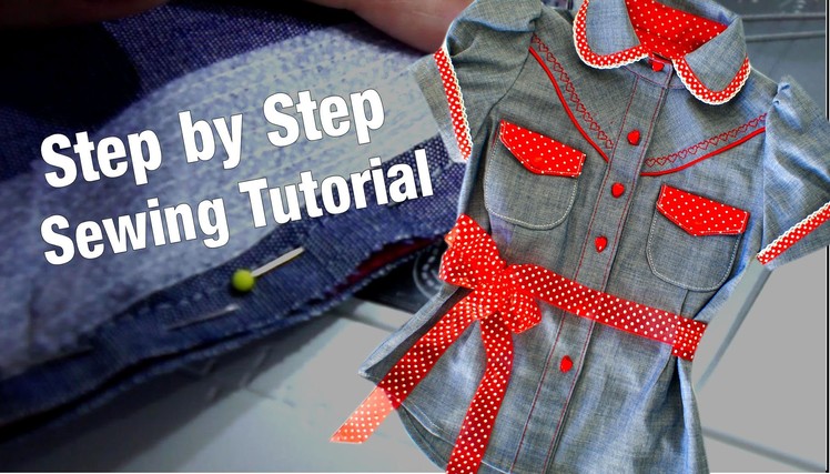 How to sew a Blouse - (Western Style) Step by Step Sewing Instructions