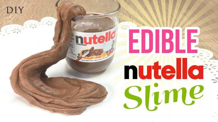 Make EDIBLE Nutella Slime!!! Delicious & Easy DIY Slime.Playdough Recipe with Just 3 Ingredients!