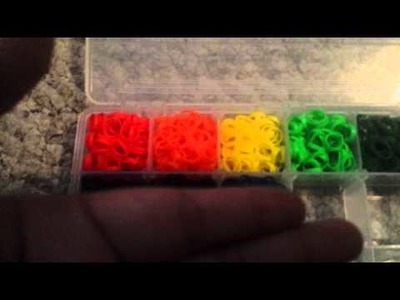 Rainbow loom alpha loom rubber bands storege