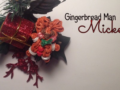 Rainbow Loom Gingerbread Mickey Charm | Tidbits Holiday