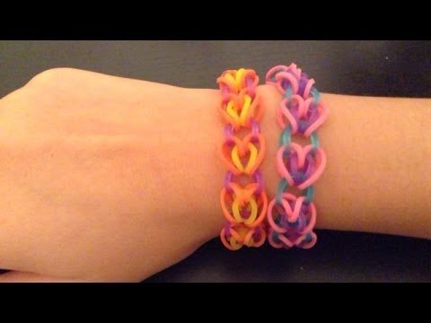Rainbow Loom: Heart Link (with hook)