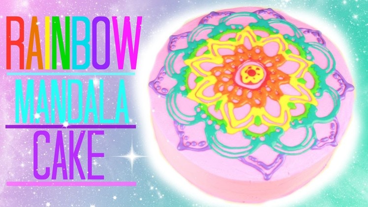 Rainbow Mandala Cake