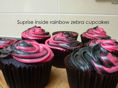 Rainbow Zebra Cupcakes by HOLLAND'S CAKES