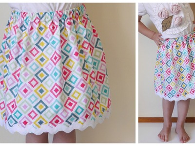 {Step-by-Step Sewing} Easiest Skirt EVER for ANY Size