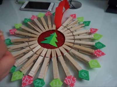 X-MAS DIY: Christmas Peg Countdown Calendar