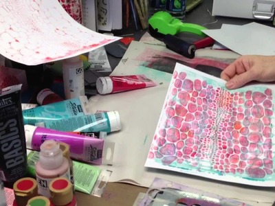1st attempt at video - Gelli Plate Love - Patti Tolley Parrish - Inky Obsessions