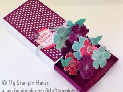3D Matchbox Pop-up Card using Stampin' Up! products