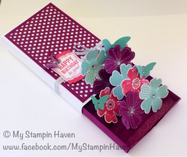 3D Matchbox Pop-up Card using Stampin' Up! products