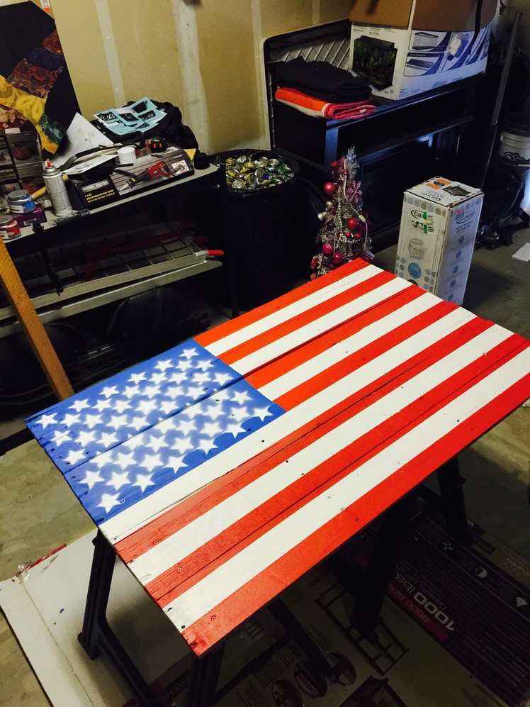American Flag Pallet DIY Project