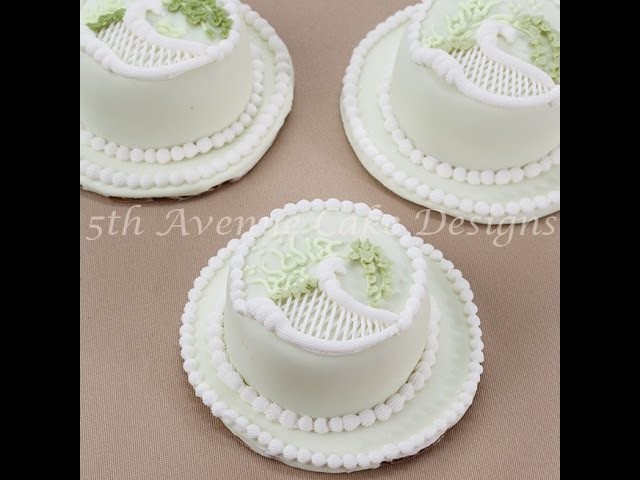 Classic Over-piped Scrolls Trellis Cake