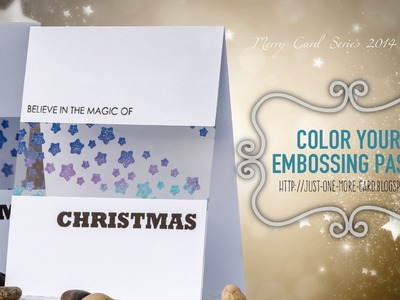 Color Your Embossing Paste - Merry Holiday Series Day 9