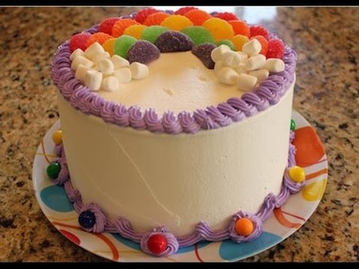 Decorate a Rainbow Birthday Cake in Minutes!