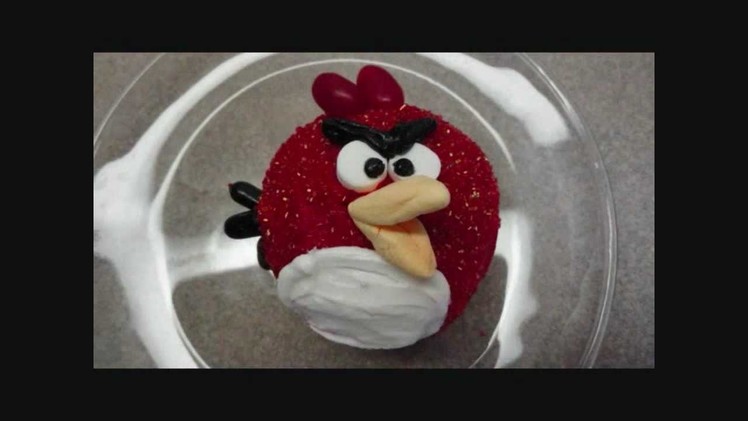 Decorating Cupcakes #57: Red Angry Bird