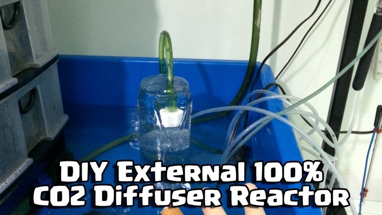 DIY External 100% CO2 Diffuser Reactor for Aquarium