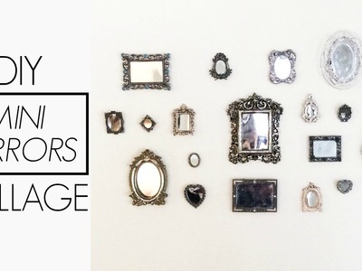 DIY Mini Mirrors Frame Wall
