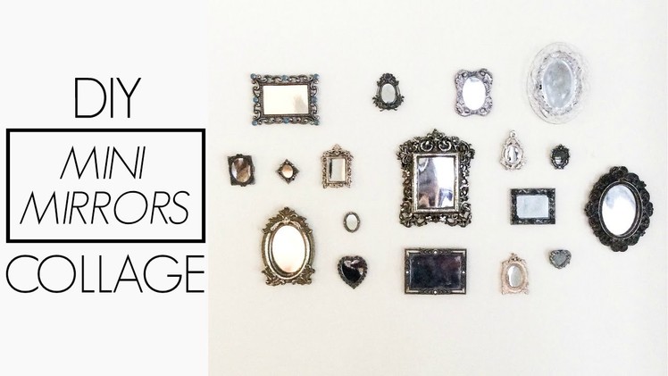 DIY Mini Mirrors Frame Wall