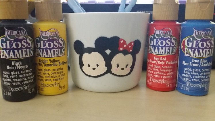 DIY: Mug Painting 4; Tsum Tsum Mickey & Minnie