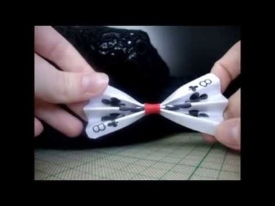 DIY playing card bow necklace (EASY)