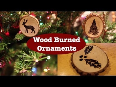 DIY Wood Burned Ornaments Project (Darby Smart) \\ GardenStreet