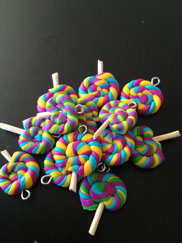 Fimo-Rainbow Lollipop Tutorial