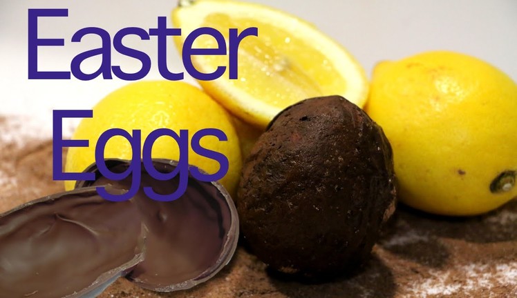 How to make a chocolate Easter egg mold with a lemon