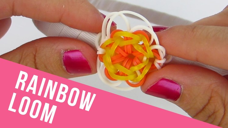 How To Make a Flower Charm Rainbow Loom Headband
