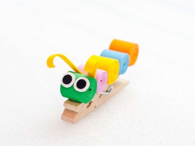 How To Make A Fun And Colorful Clothespin Caterpillar - DIY Crafts Tutorial - Guidecentral