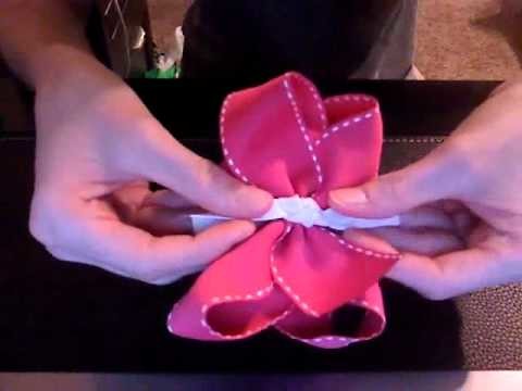 HOW TO: Make a Knot Using 7.8" Ribbon for the Center of the Hair Bow by Just Add A Bow