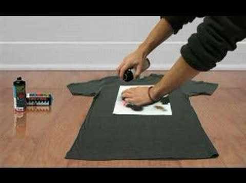 How to make a stencil t-shirt. CIOOMOYOKO.com